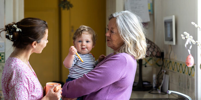 mother-daughter-granddaughter Mother, Daughter & Granddaughter in the kitchen